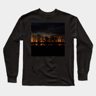 Spooky Autumn Painting Long Sleeve T-Shirt